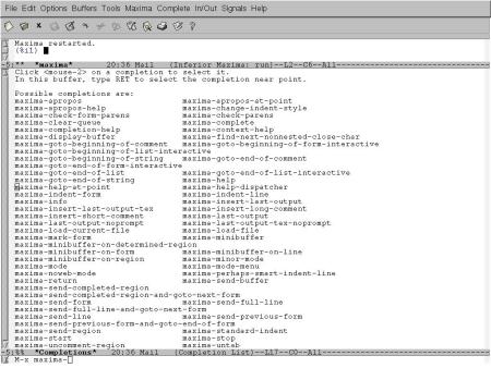 Maxima-Emacs